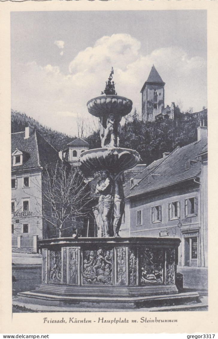 E3315) FRIESACH - Kärnten - HAUPTPLATZ Mit STEINBRUNNEN - Bläulich !! SEHR ALT ! - Friesach