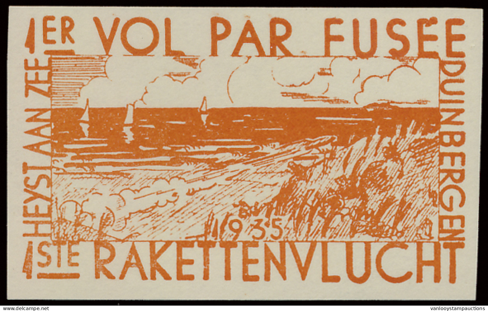 E 7/9 Eerste Raket Voor Postvervoer, Zm (OBP €650) - Erinnophilie - Reklamemarken [E]