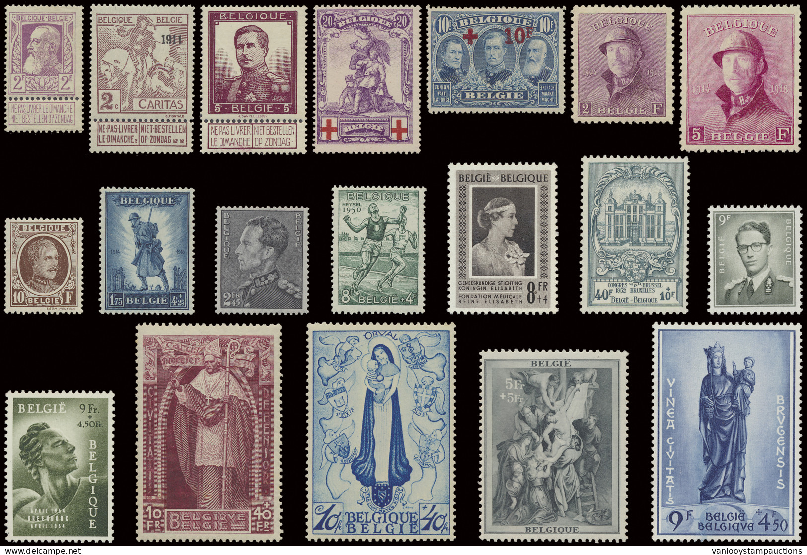 **/* 1894/1993 Quasi Volledige Verzameling In KaBe Albums, W.o. Brede Baard *, 81/83 **, Caritas **/*, Pellens **/*, Mer - Collections