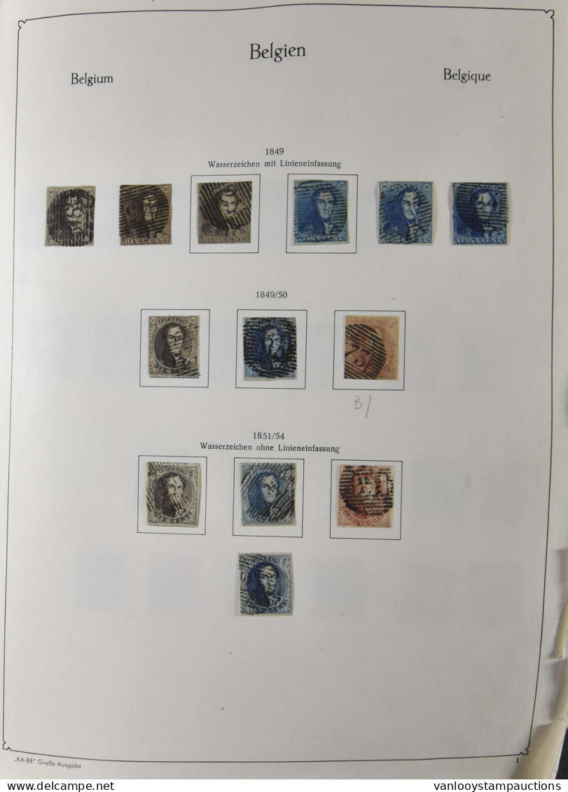 1849/2004 Verzameling In Oud Album KaBe, Klassiek In Gemengde Kwaliteit, N° 37 (dun), Fijne Baard, Caritas, Pellens, 5 F - Collections