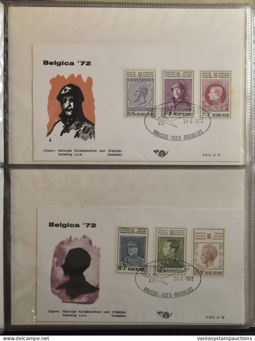 FDC 1964/1974 Voorraad FDC's In 7 Albums (623 Stuks) - Sammlungen