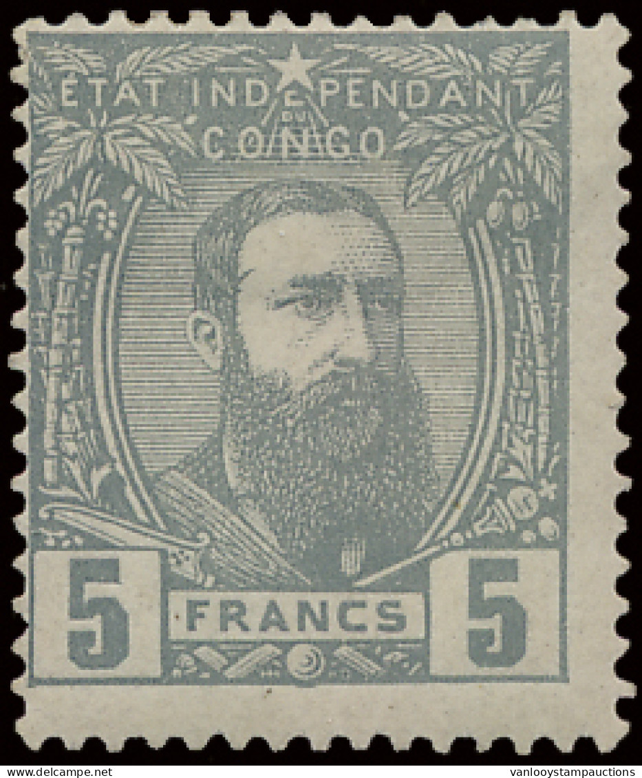 * N° 6/10, 12 And 13A 5c. Yellow Ockre, 10c. Pink, 25c. Blue, 50c. Red-brown, 50c. Grey, 5Fr. Grey, And 25Fr. Grey All W - 1884-1894