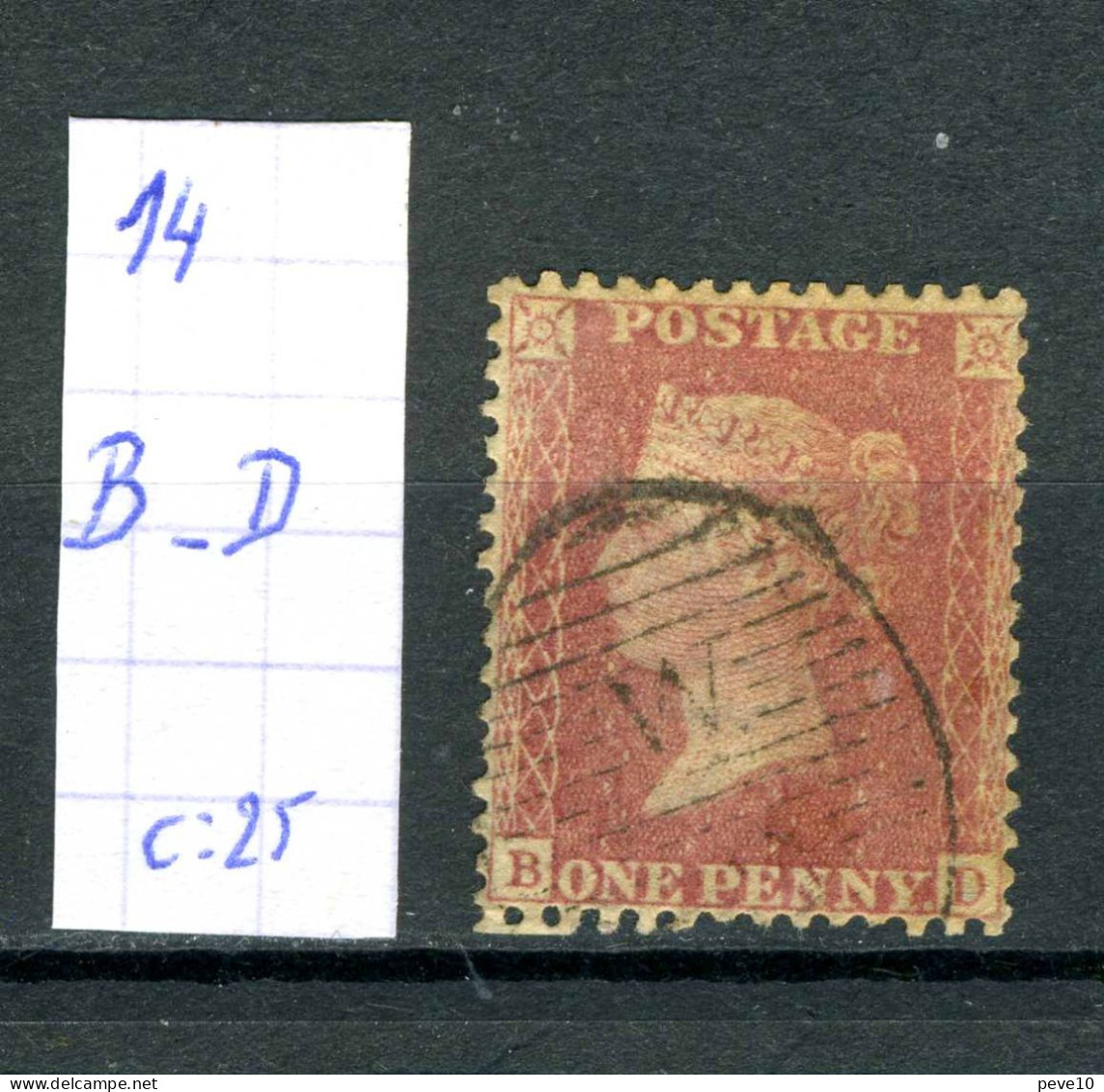 Grande-Bretagne    N° 14  B - D - Used Stamps