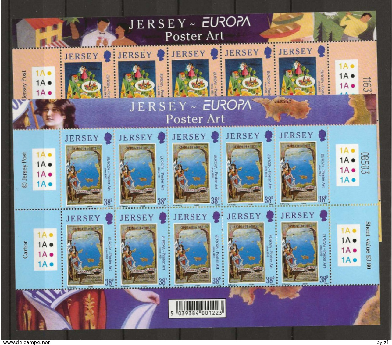 2003 MNH Jersey Sheets Postfris** - 2003