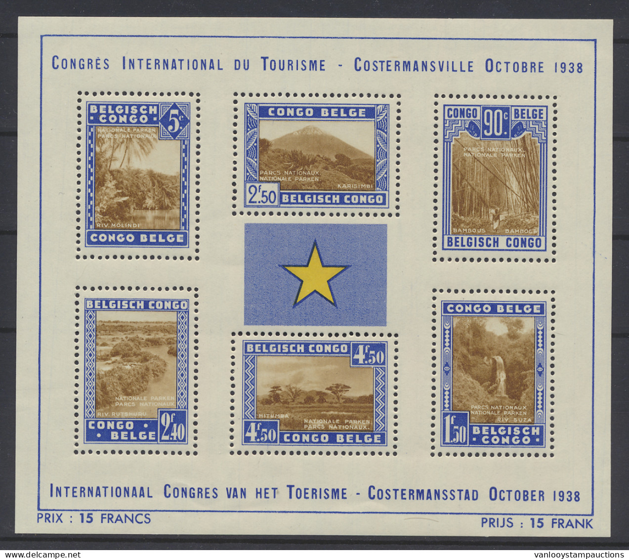 ** BL 2 1938 - National Parks, MNH, Zm (OBP €185) - Blocs