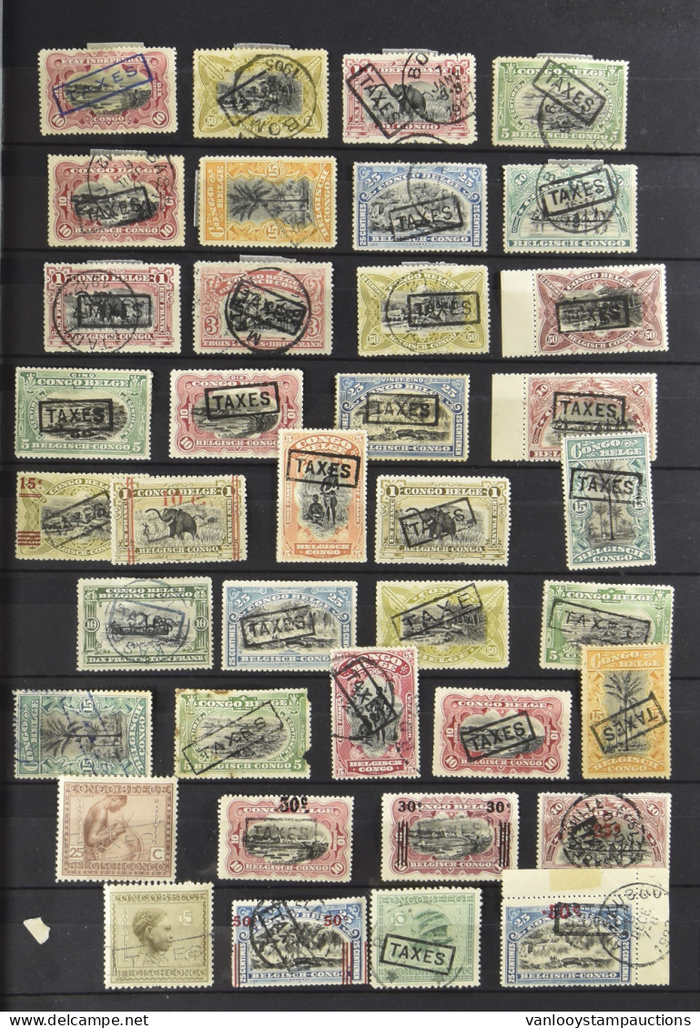 */(*)/0 1900/1960 Accumulation Of Hundreds Of Stamps With Overprint TAXES, Mainly Du Four Type IX, A Lot Of Doubles, In  - Other & Unclassified