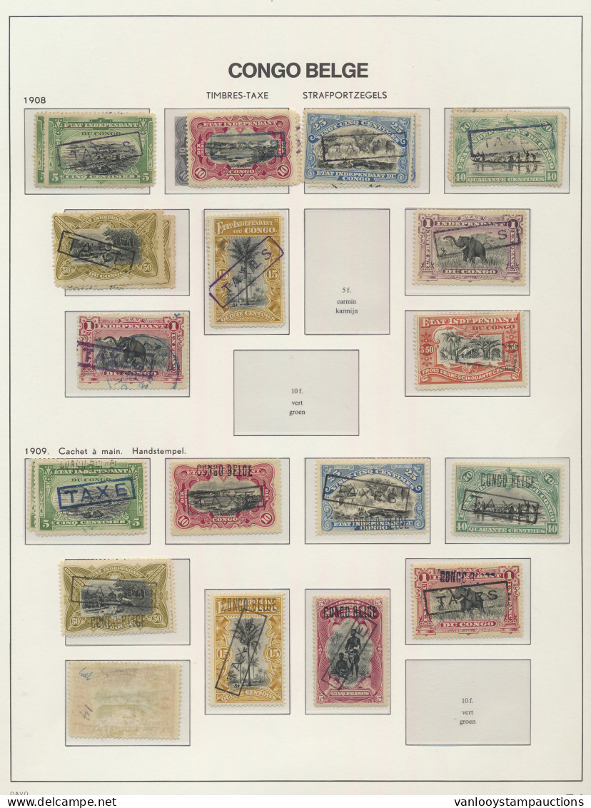 1908/1957 Postage Due Stamps Collection On Davo Pages, Some Regummed Such As TX 6B, TX 15, TX 26, Some Good Stamps Hinge - Other & Unclassified