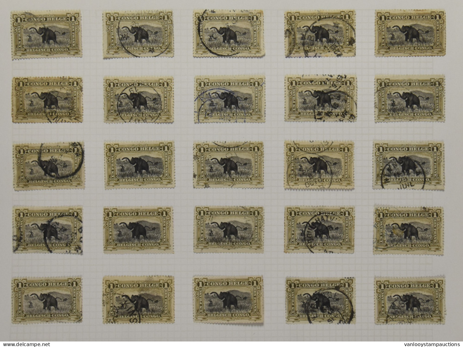 */(*)/0 1894/1922, Belgian Congo Mols Issue, Reconstructed Plates, Some Full, Nice Cancellations (Sakania, Lukula, Gombe - Collections
