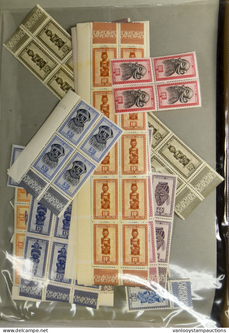 ** 1922/1959 Small Accumulation Of Part And Full Sheets Of Various Issues Such As Vloors, Masks, Stanley, Etc., Vf/f/to  - Colecciones