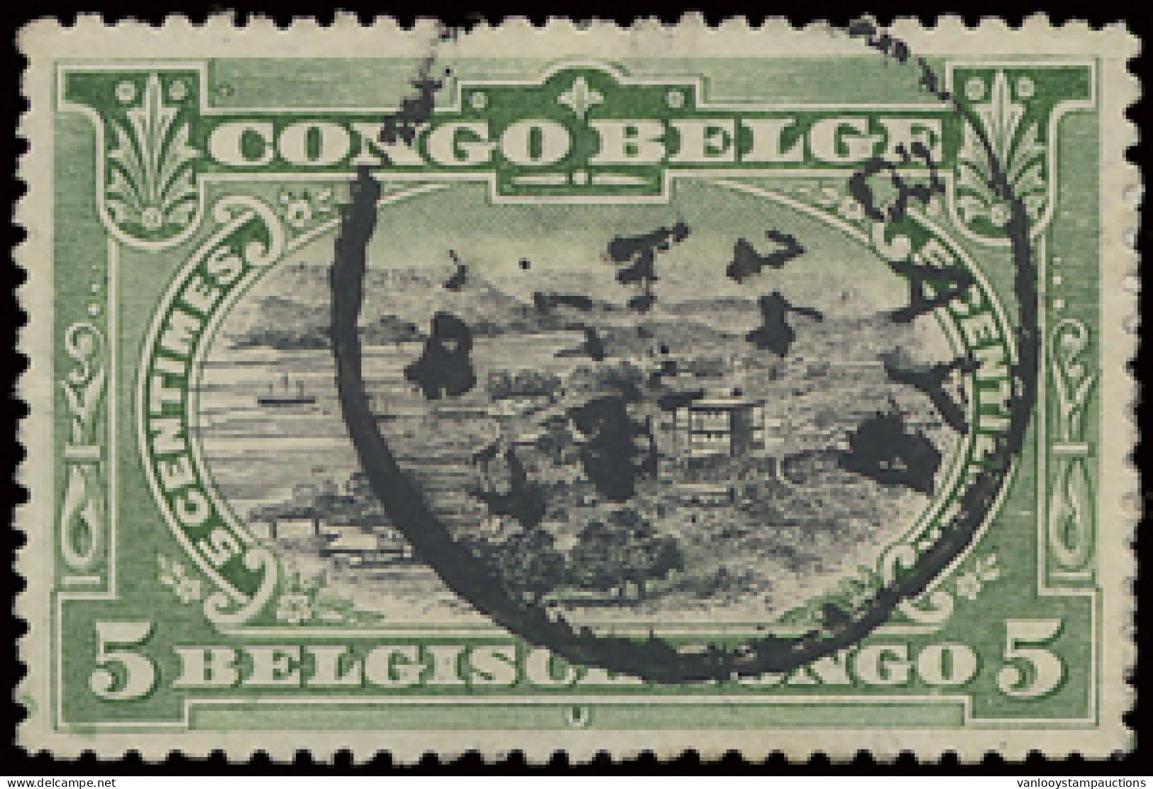 BAYA On OBP N° 54 5c. Green - Bilingual 1910 Mols Issue, Cancelled In Black, Vf/f - Sonstige & Ohne Zuordnung