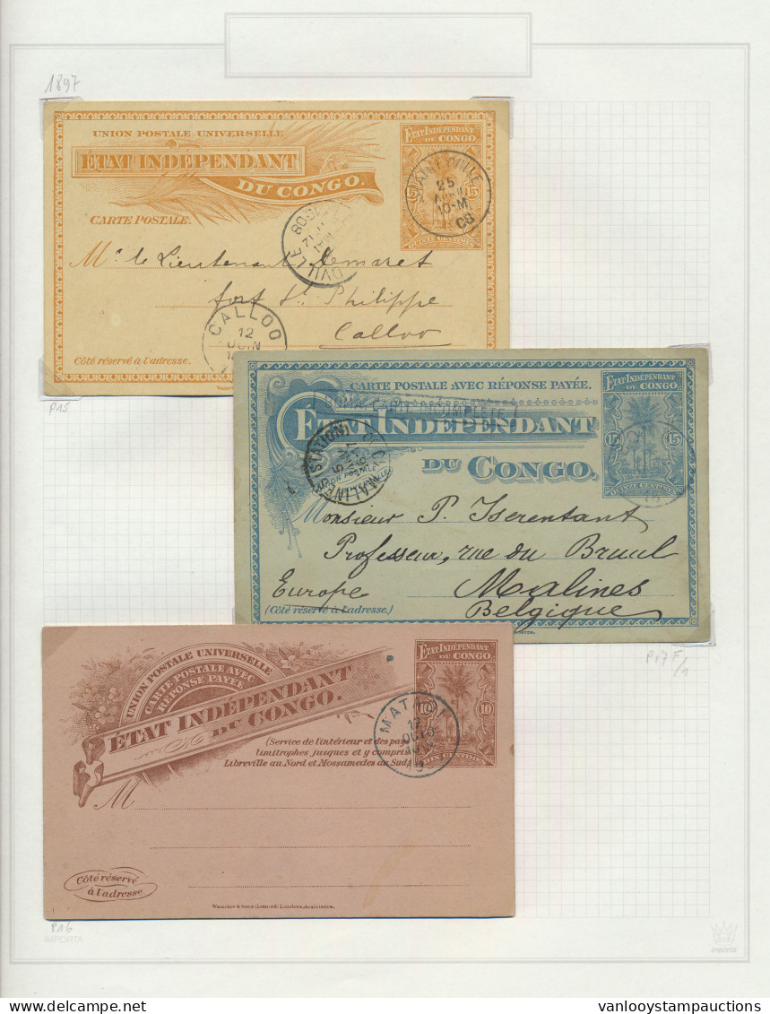 1900/1960 Small Collection On 15 Victoria Album Pages Of 26 Postal Stationery Items And 2 Aerograms, Mainly Used Includi - Ganzsachen