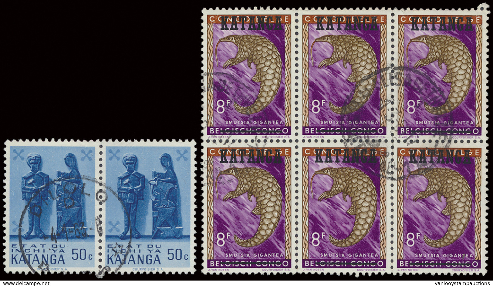 1960/1963, Accumulation Of Blocks And Beautiful Cancellations Such As Elisabethville 1/A, Dilolo - D, Albertville, On 61 - Katanga