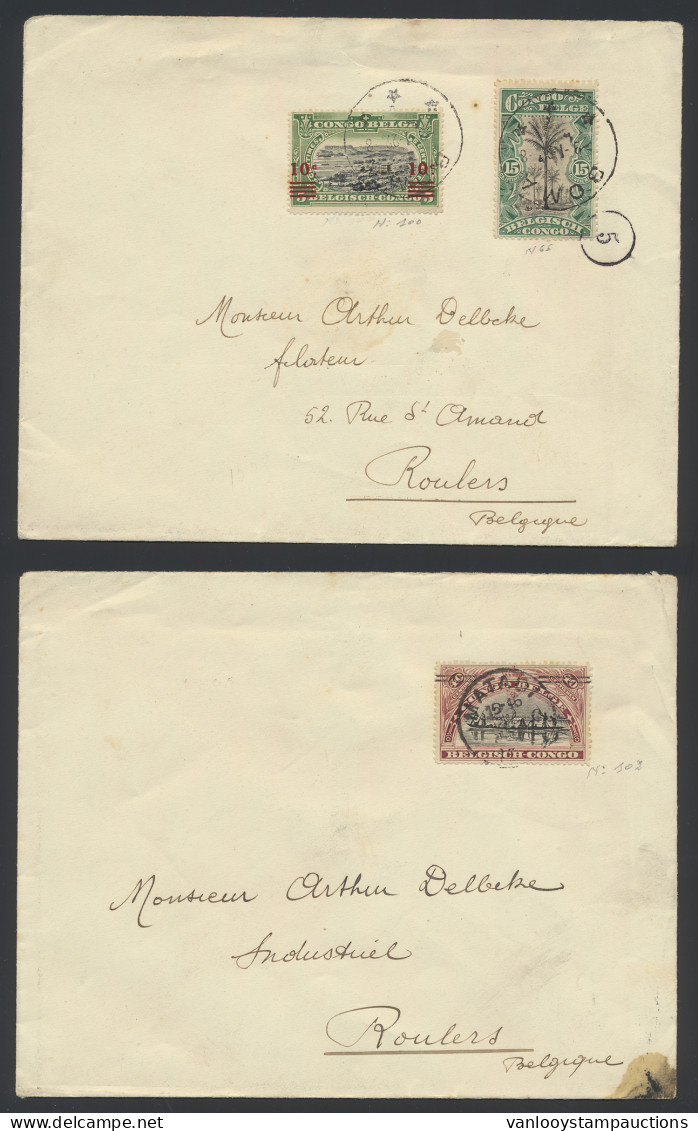 1909/1961 Belgian Congo, Katanga, Ruanda-Urundi Postal History Accumulation Of 50 Items - Covers, Postal Stationery Item - Autres & Non Classés