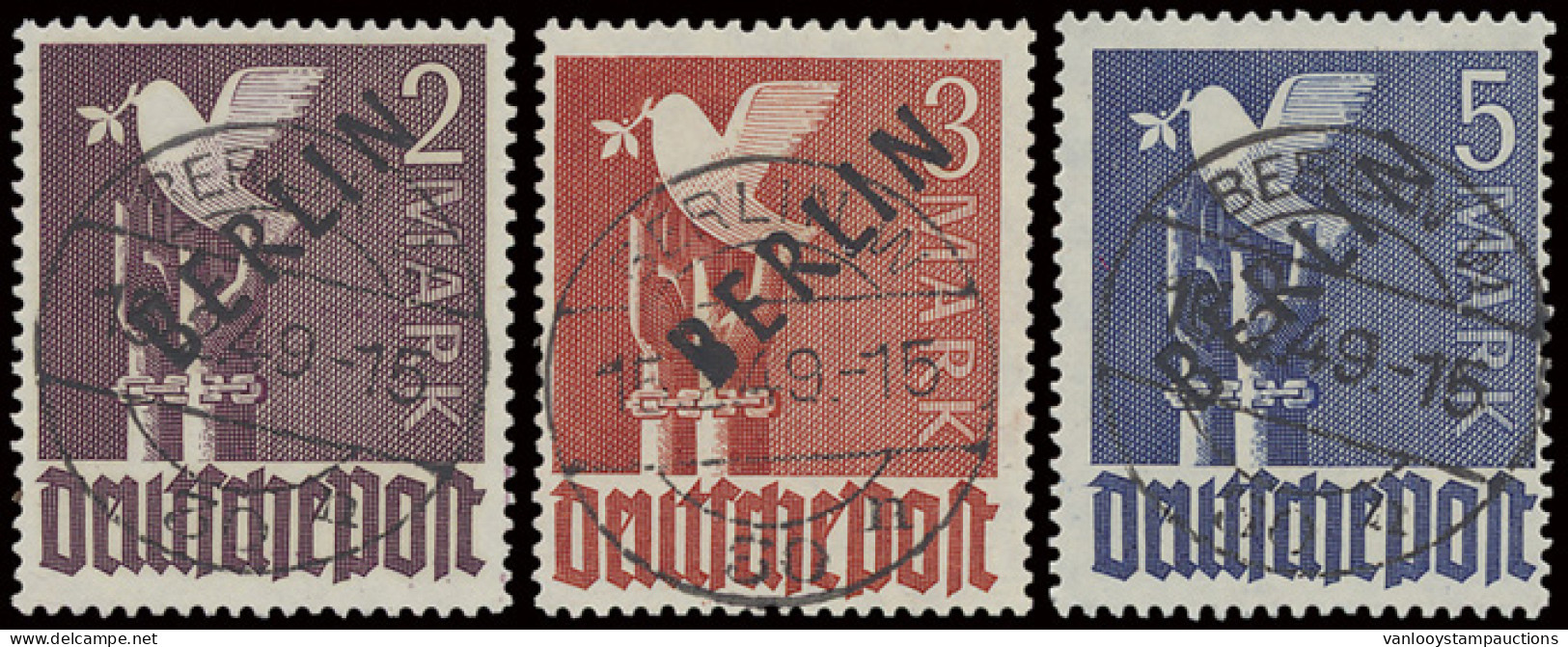 N° 1/20 Allierte Besetzung, Meerdere Zegels, Gekeurd 2-3-5 Mark, Zm (Mi. €2.400) - Other & Unclassified