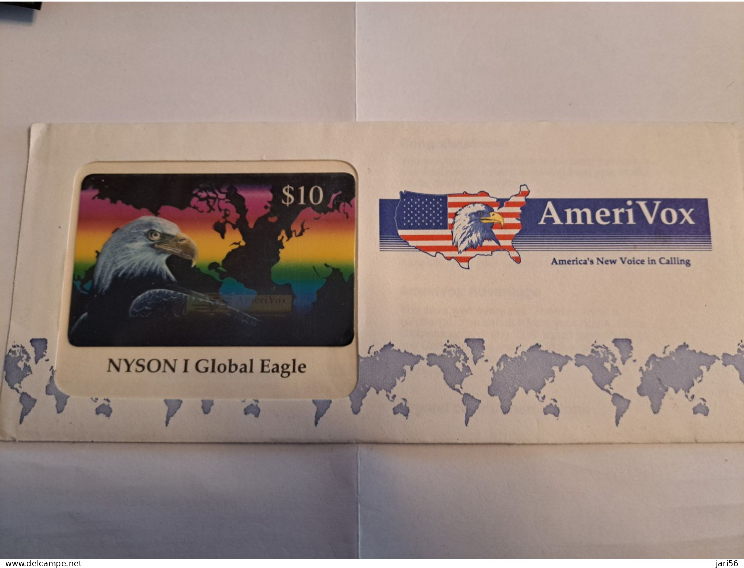 UNITED STATES AMERIVOX NYSON GLOBAL EAGLE  $10,-   MINT IN SEALED COVER    LIMITED EDITION ** 16249** - Collections