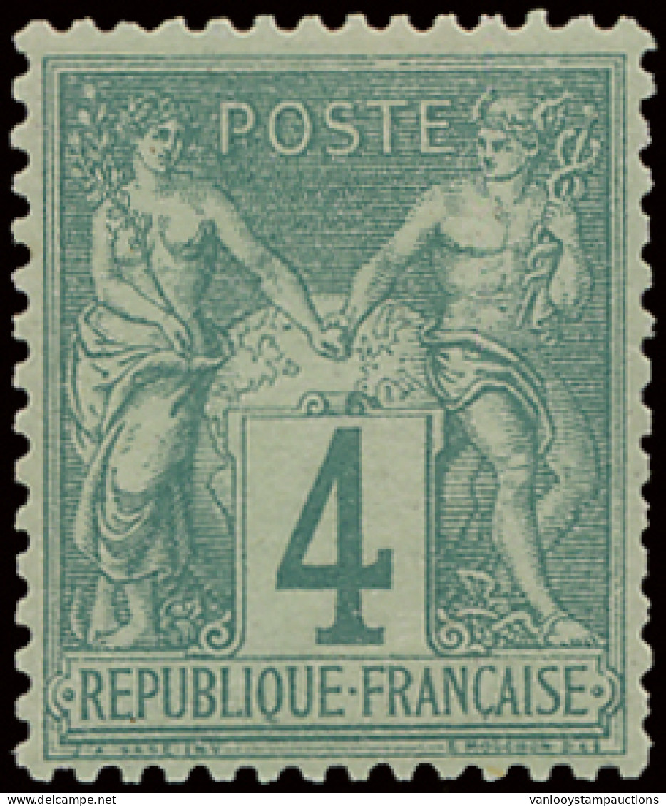 * N° 63 4c. Vert (I), Zm (Yv. €220) - 1876-1898 Sage (Type II)