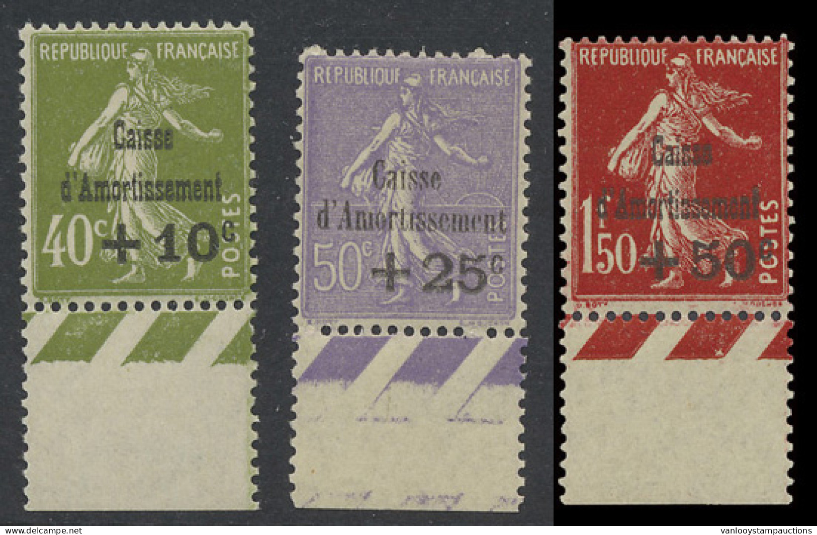 ** N° 275/77 Caisse D'Amortissement, Volledige Serie Van 1931 Met Bladboord, Zm (Yv. €675) - Other & Unclassified