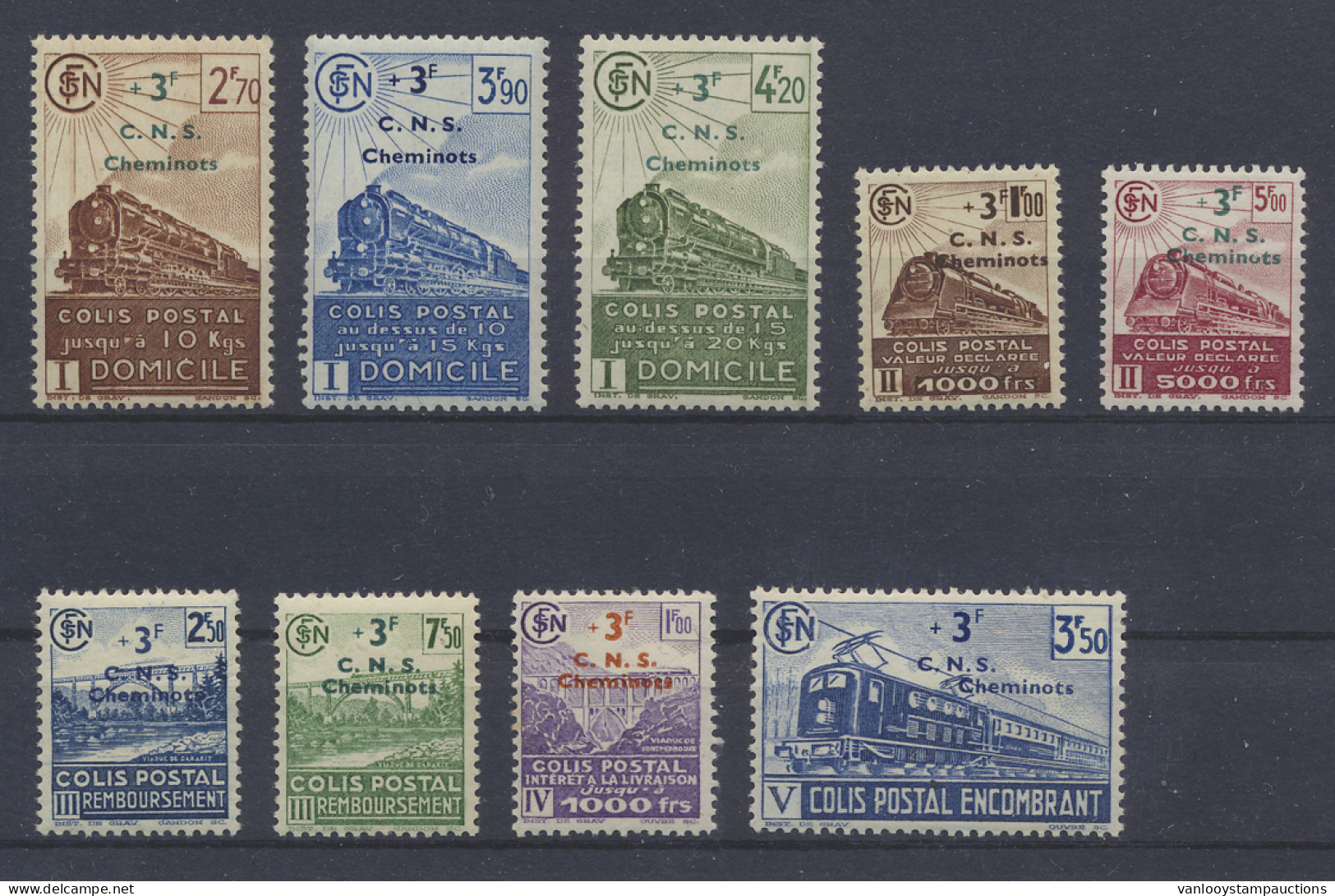 ** N° 191/99 C.N.S. Cheminots Volledige Reeks, Zm (Yv. €190) - Other & Unclassified