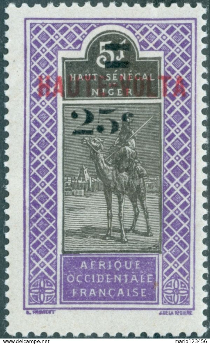 ALTO VOLTA – UPPER VOLTA – BURKINA FASO, SOPRASTAMPATO, 1924, NUOVO (MLH*) Mi:BF 24, Sn:BF 34, Yt:BF 34 - Ongebruikt