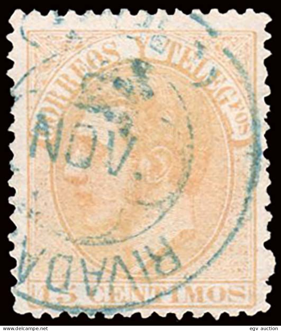 Orense - Edi O 210 - Mat Trébol Azul "Rivadabia" - Used Stamps