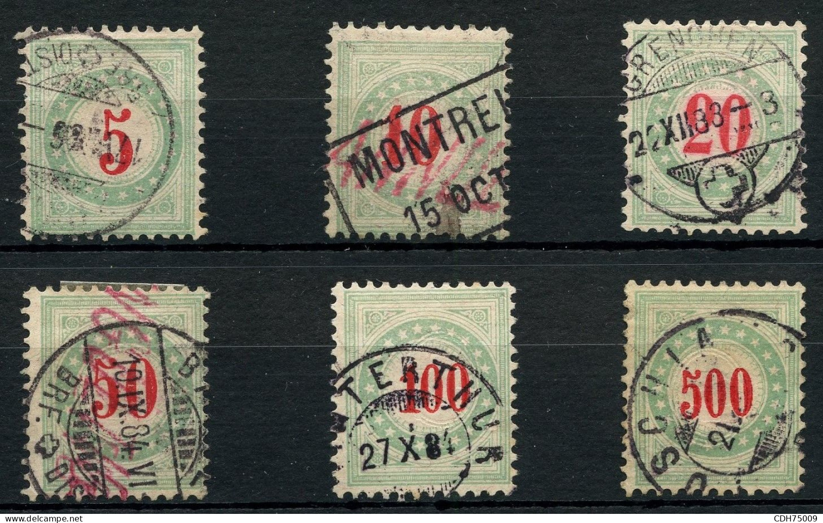 SUISSE - TAXE Z  17A / 22A - OBLITERES - Postage Due