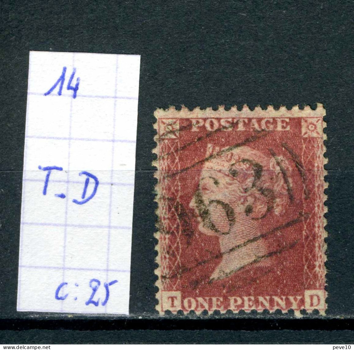 Grande-Bretagne    N° 14  T - D - Used Stamps
