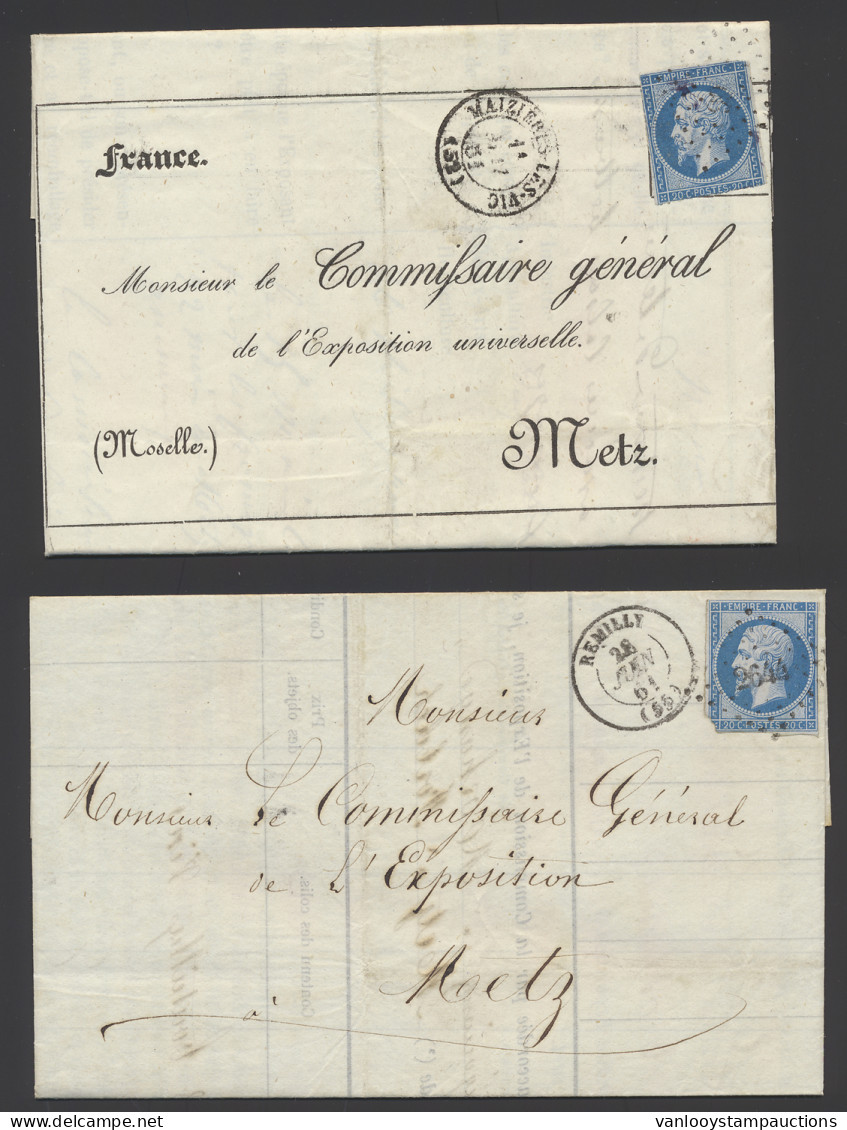 1849/1870, 45 Brieven Tussen N° 4 En 60, Overwegend N° 14, Verschillende Betere Stempels, P.C., E.C., Etc., Zm/m/ntz - Other & Unclassified