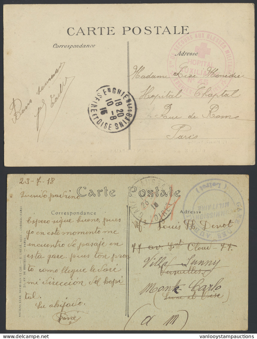 1914/1918 Samenstelling 59 Kaarten Of Brieven W.o. Militaire Post, Regimentstempels, Trésor Et Postes, Zm/m/ntz - Other & Unclassified