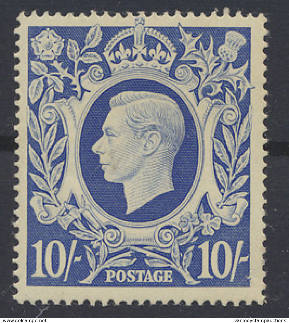 ** N° 132 10sh. Dark Blue, Vf (S.G. £260) - Other & Unclassified