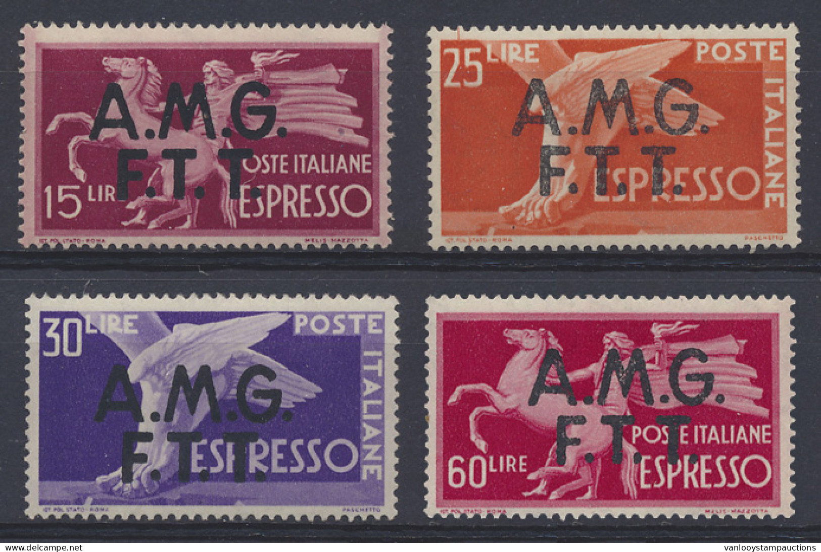** E 1/4 Trieste Expres 1947/1948, Zm (Yv. €170) - Unclassified