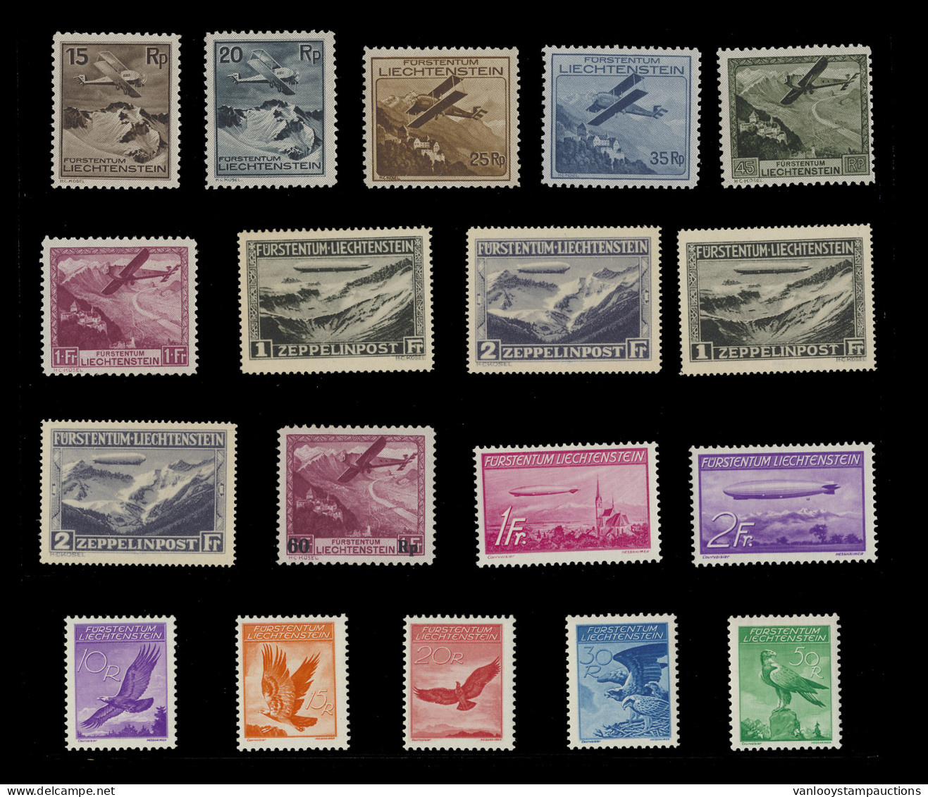 ** 1930/1936 Kleine Samenstelling Luchtpost In Prachtkwaliteit Postfris Met Yv. PA 1/6, 7/8 (2x), 9/13, 14/16, Zm (Yv. € - Sonstige & Ohne Zuordnung