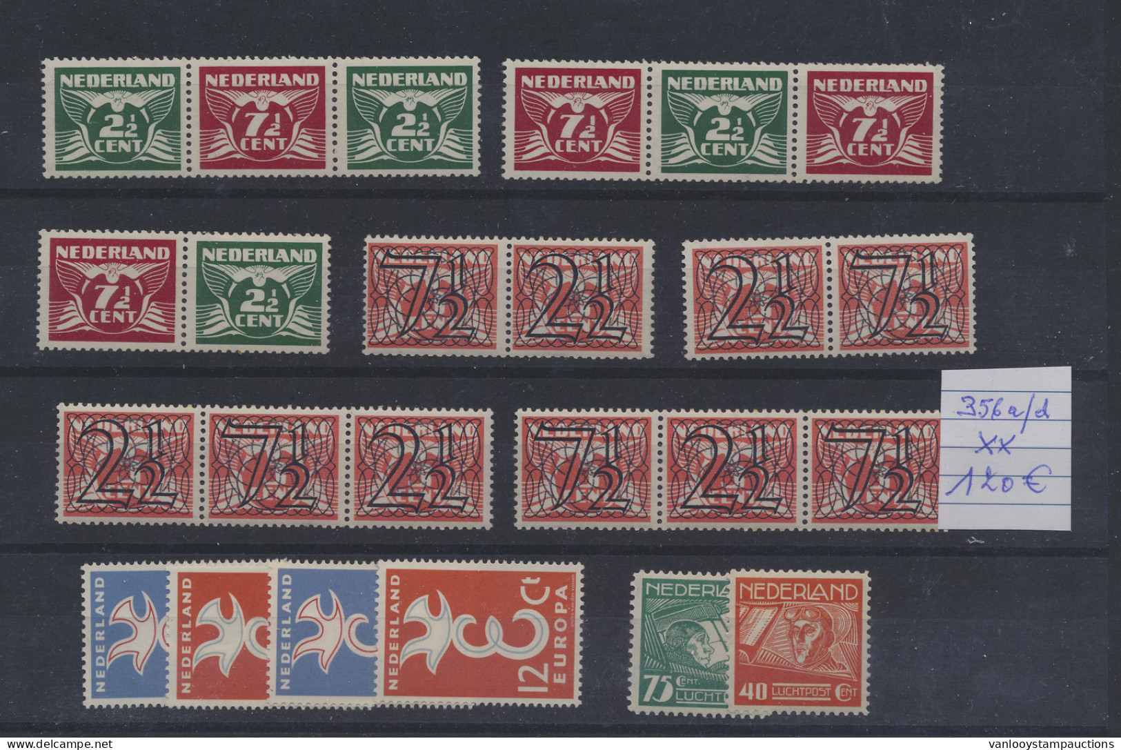 ** 1924/1967, Mooie Samenstelling Betere Zegels, W.o. N° 61b, Goudse Glazen, Beter Jaren '50, Zm. - Other & Unclassified