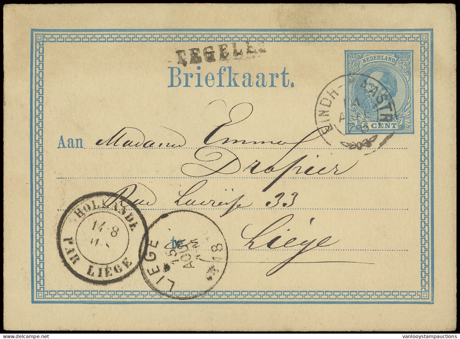 1871/1922 Samenstelling Van 140 Postwaardestukken Gebruikt En Ongebruikt, Merendeel In Binnenland Ook Enkele Naar België - Other & Unclassified