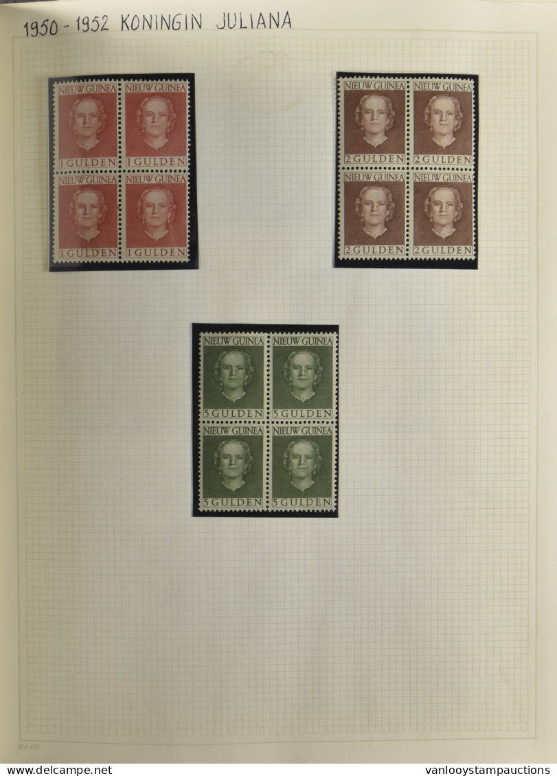 ** 1950/1962 Volledige Verzameling Incl. Strafport En UNTEA, Alle In Blokken Van 4, Zm (NVPH +€900) - Other & Unclassified