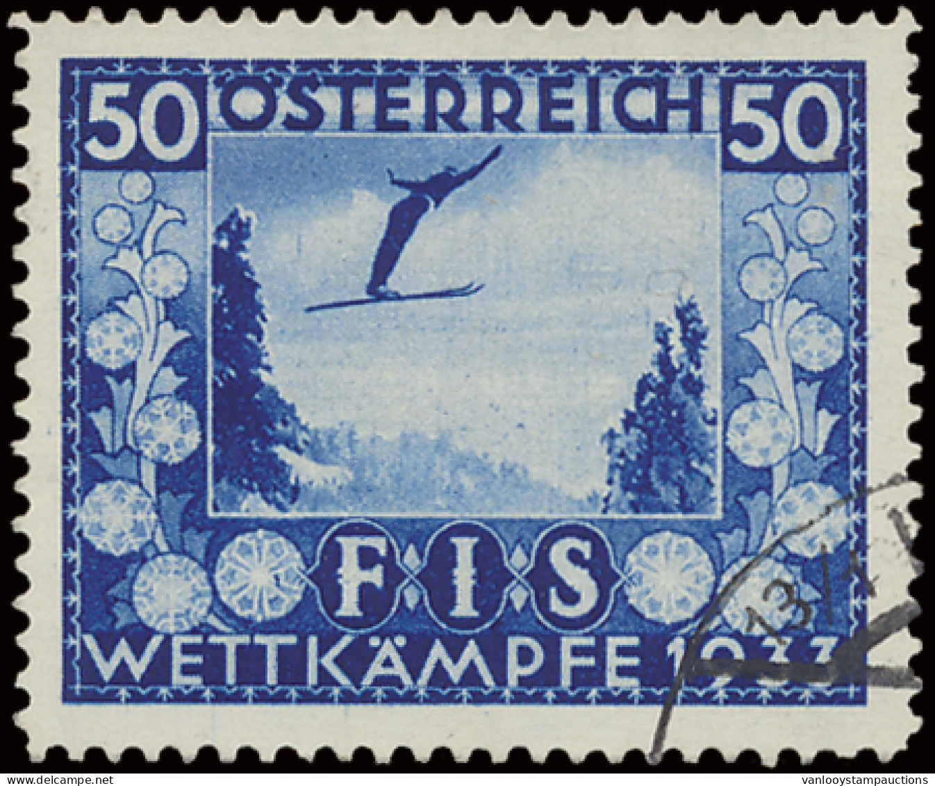 N° 426/429 1933 - Ski, Volledige Reeks Gestempeld, Zm (Yv. €425) - Autres & Non Classés