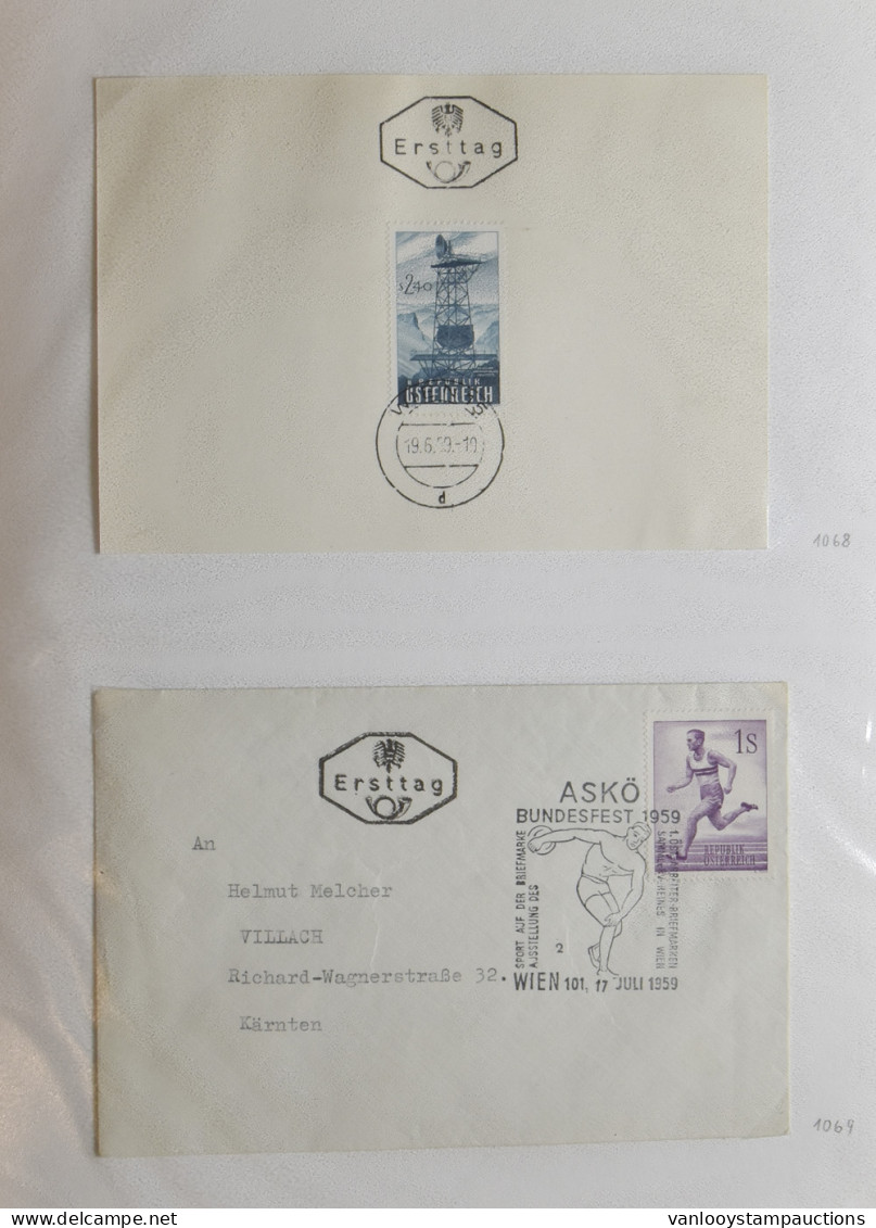 FDC 1959/1989 Verzameling 890 FDC's In 6 Ringmappen, Zm - Autres & Non Classés