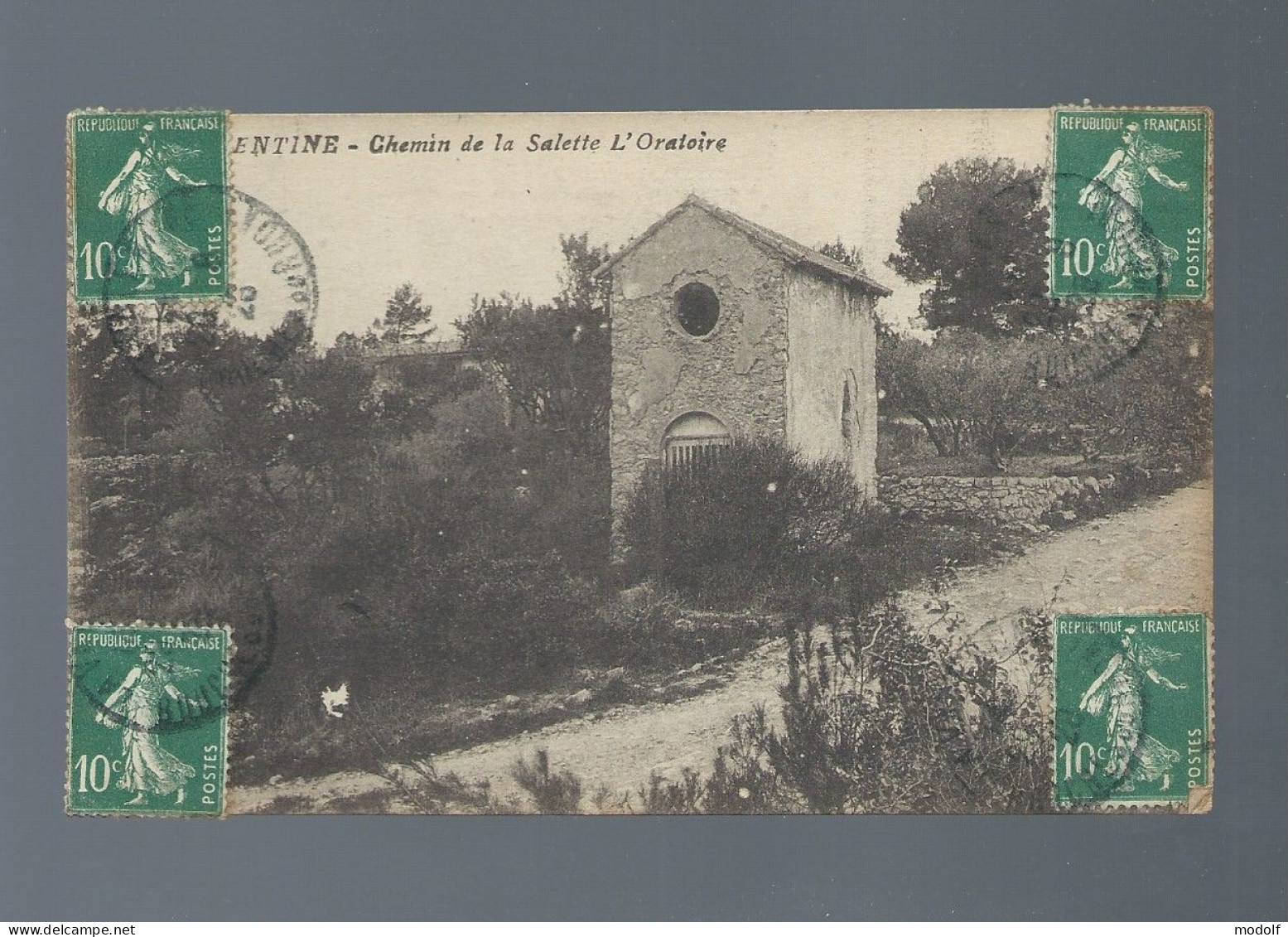 CPA - 13 - La Valentine - Chemin De La Salette - L'Oratoire - Circulée En 1928 - Les Caillols, La Valentine