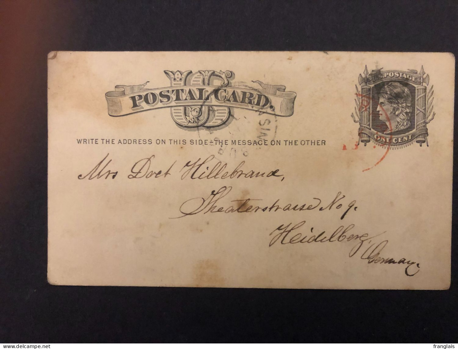 USA  19th Century Postal Stationery From Lansingburgh To Heidelburg, Germany - ...-1900
