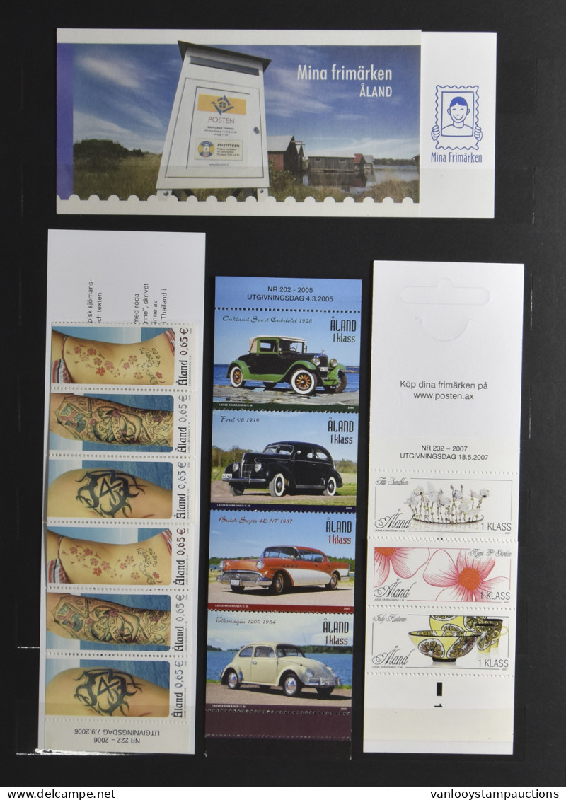 **/FDC 1984/2006, Verzameling Postfris En FDC's In 3 Albums En 1 Insteekboek, Mooi Lot Met Veel Thema. - Aland