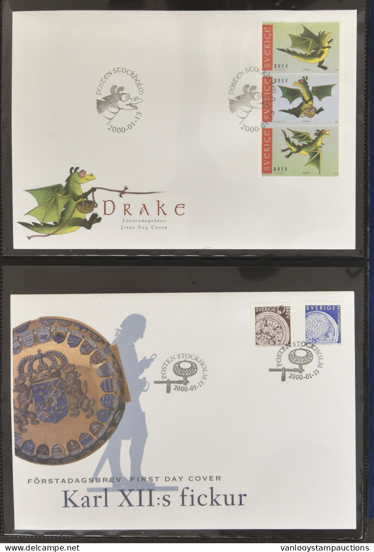 FDC 1993/2006, Verzameling FDC's In 2 Albums (geen Dubbels), Zm. - Other & Unclassified