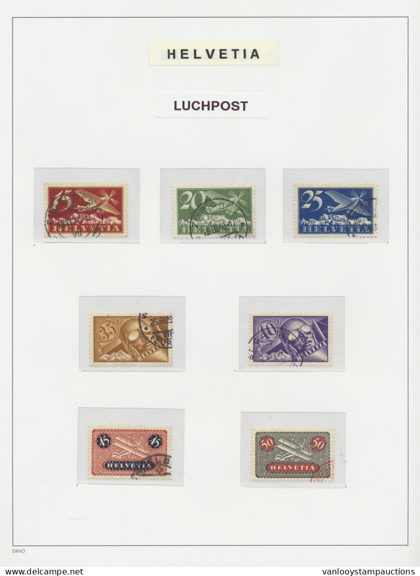 1923/1988 Luchtpost Verzameling Op Davo Bladen, Volledige Reeksen Gestempeld, Zm/m (CWI €900) - Autres & Non Classés