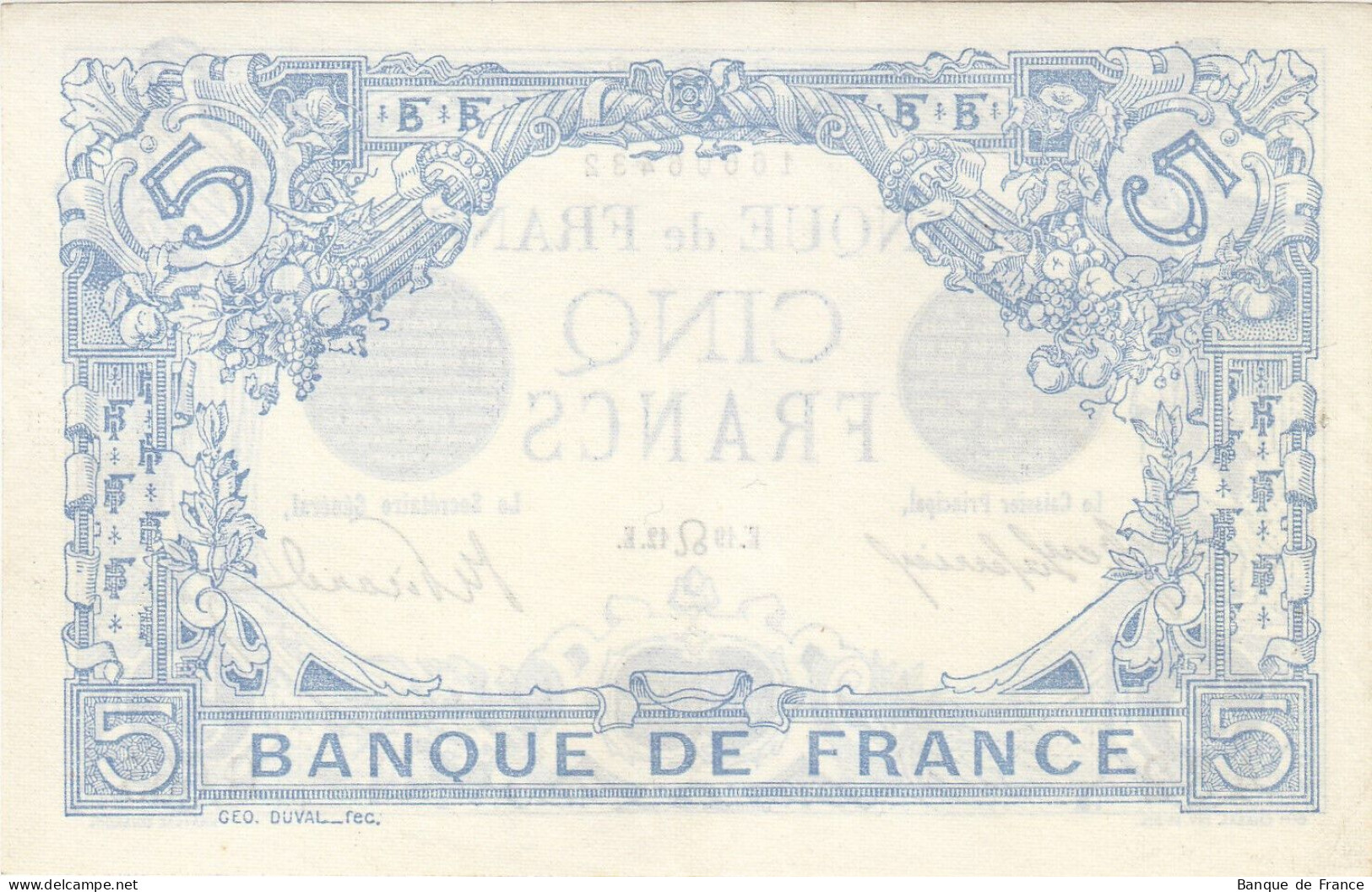 Splendide Billet 5 F Bleu Du 19-7-1912 FAY 02.07 Alph. G.665 - SPL - 5 F 1912-1917 ''Bleu''