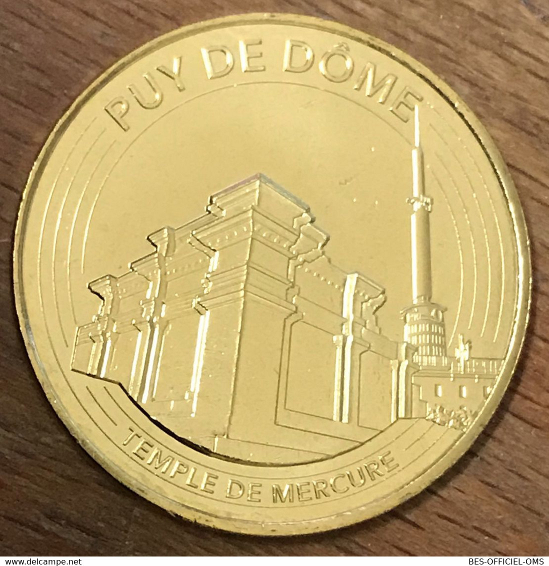 63 ORCINES PUY DE DOME TEMPLE DE MERCURE MDP 2017 MÉDAILLE MONNAIE DE PARIS JETON TOURISTIQUE MEDALS COINS TOKENS - 2017