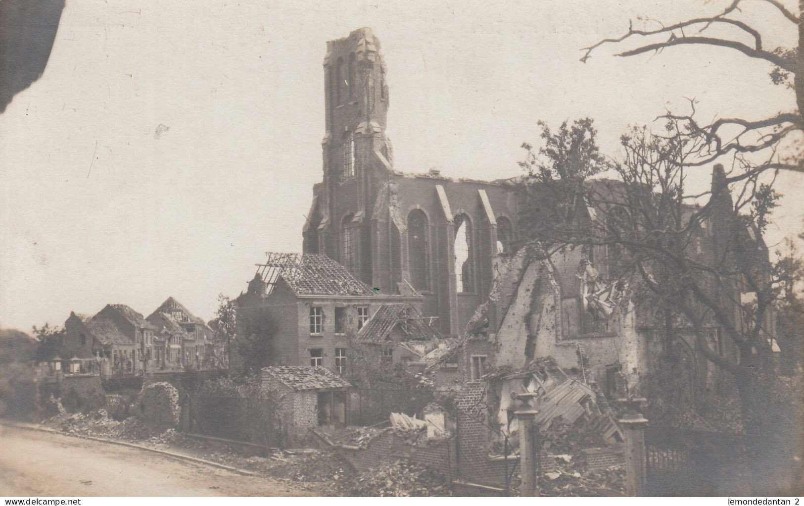 Zonnebeke - Kirche Mit Tor - Fotokaart - Zonnebeke