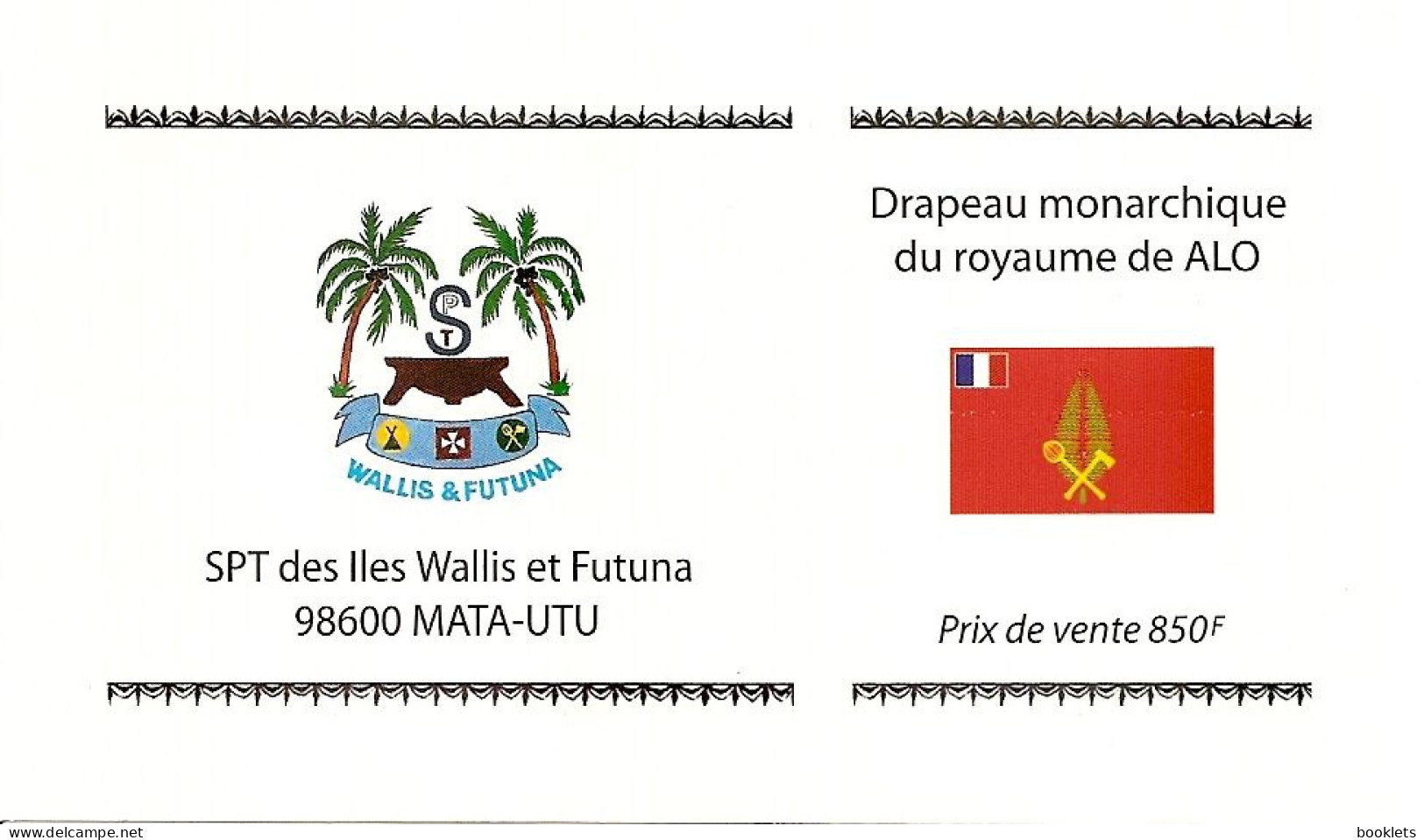 WALLIS ET FUTUNA, 2006, Booklet / Carnet 2, Flag Of Kingdom ALO - Postzegelboekjes