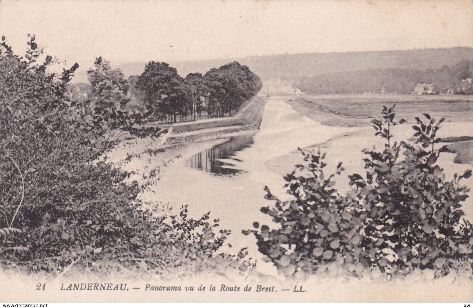 LANDERNEAU -29- Panorama Vu De La Route De Brest - A17644/45 - La Roche-Maurice