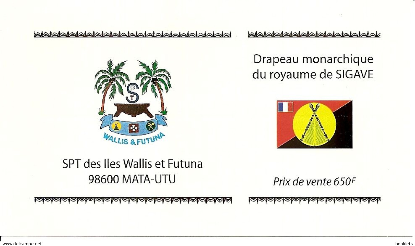 WALLIS ET FUTUNA, 2006, Booklet / Carnet 3, Flag Of Kingdom SIGAVE - Postzegelboekjes