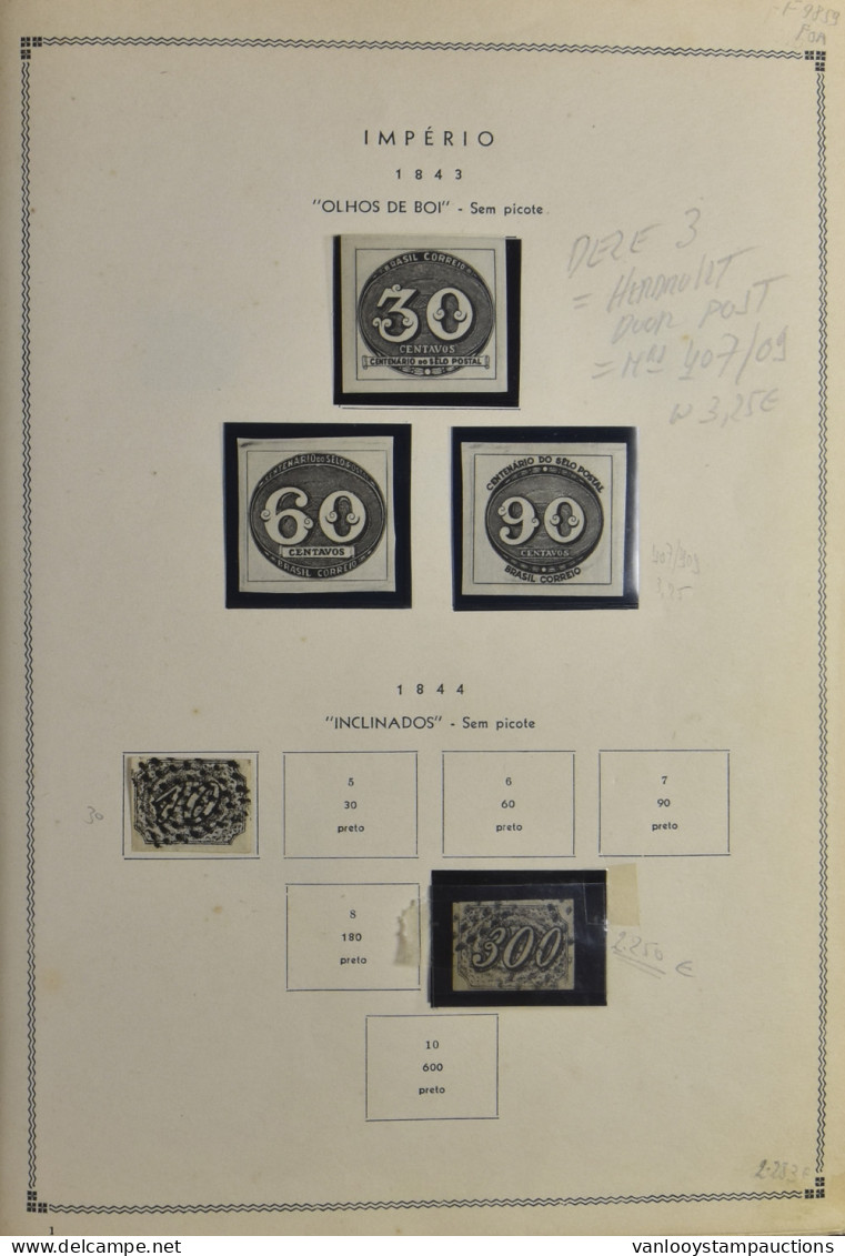 */0 1844/1955, Verzameling In Braziliaans Album Vanaf Klassiek, Incl Blokken, Zm/m/ntz. - Autres & Non Classés