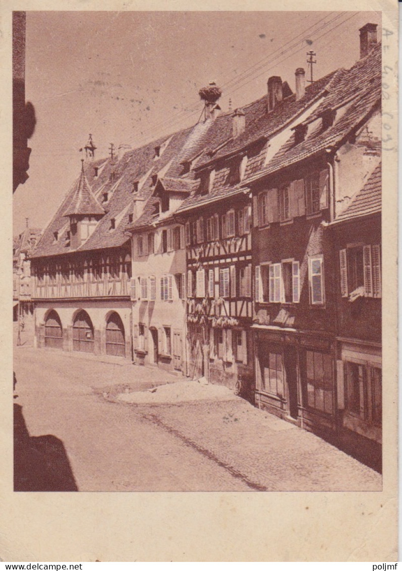 CP (caviardée Obernai) Obl Strasbourg Gare Le 19/5/46 Sur 30c Et 1f20 Dulac N° 683, 690 Pour St Julien En Jarez - 1944-45 Marianne Van Dulac