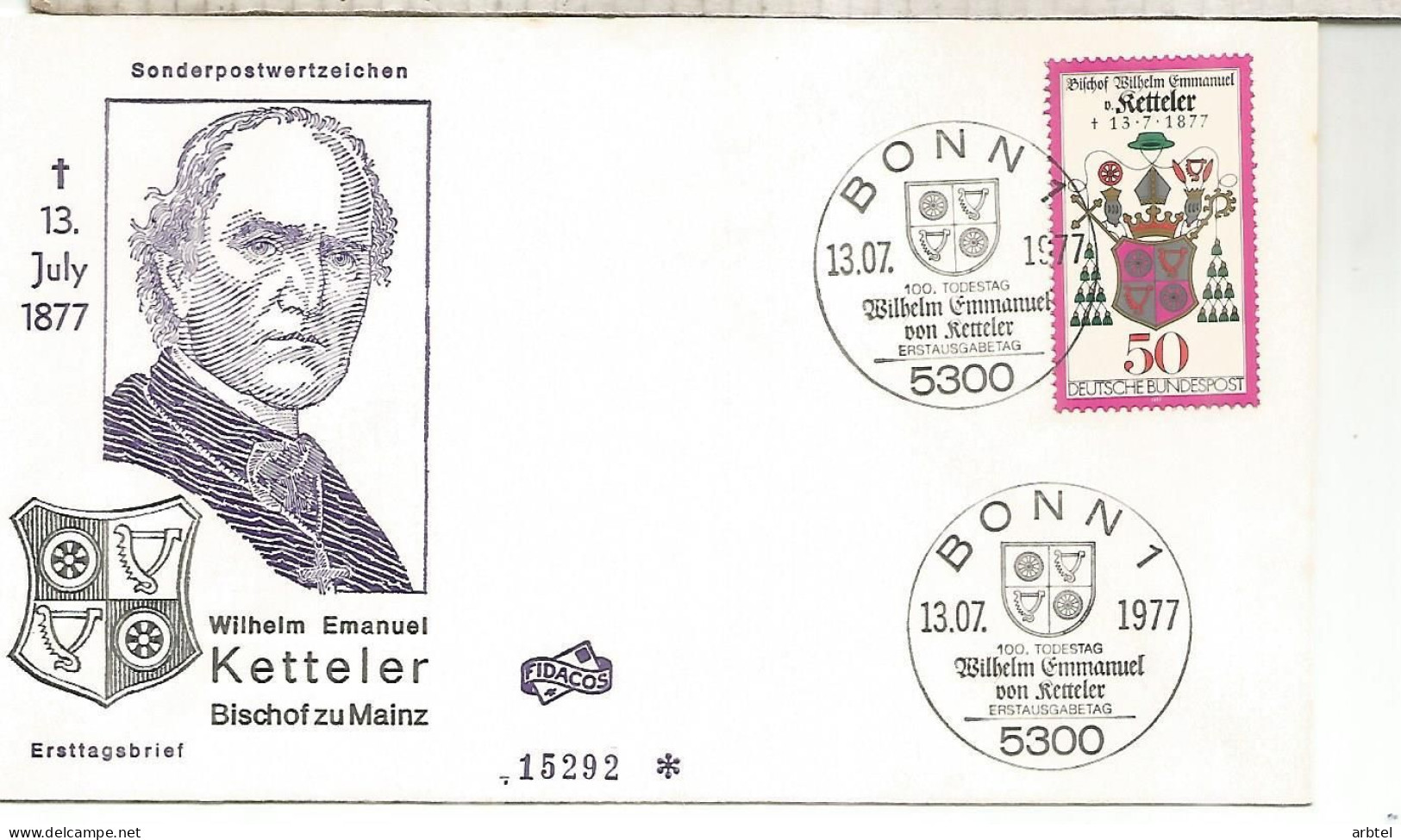 ALEMANIA BONN 1977 EMANUEL KETTELER TEOLOGIA RELIGION - Cristianismo